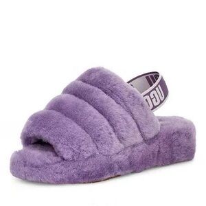 UGG Fluff Yeah Slide Women’s Sandal Purple | Lyst